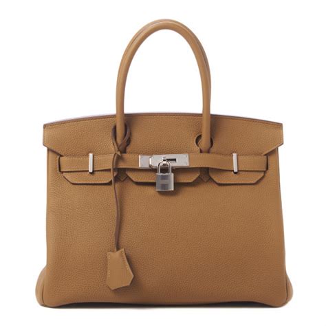 HERMES Togo Birkin 30 Bronze Dore 998881.